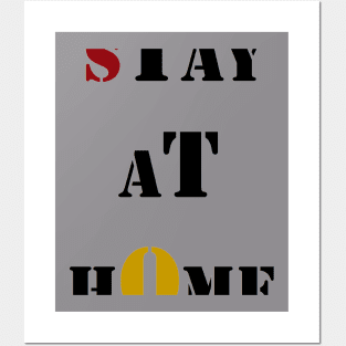 LUTE CONTRE CORONA -STAY AT HOME- Posters and Art